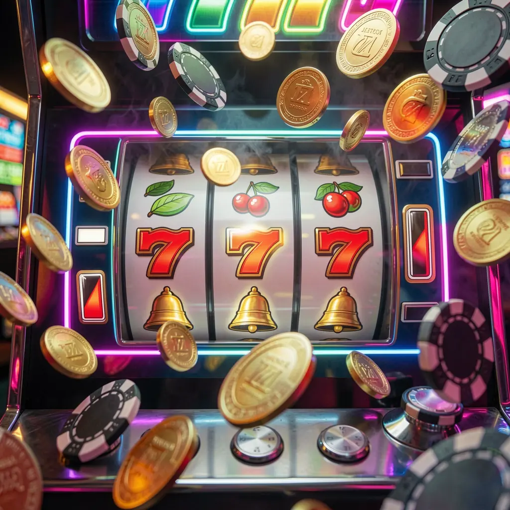 Primer plano de una laptop con un brillante botón de inicio de sesión en la pantalla rodeada de fichas de póker desenfocadas que representan acceso seguro a las cuentas del casino 7AA en México Casino 7AA – Comienza a girar las mejores tragamonedas y persigue grandes recompensas en México